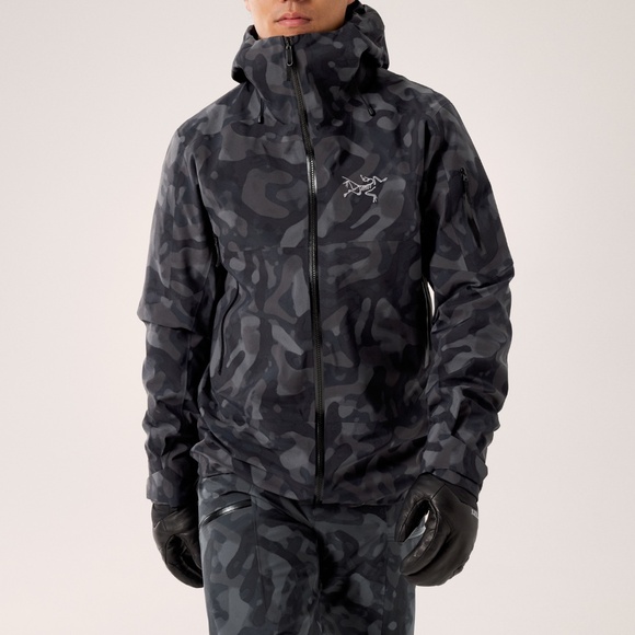 Arc'teryx Sabre Jacket Print Black Grottoflage Gore-Tex Sz Small Authentic NWT - Picture 1 of 14